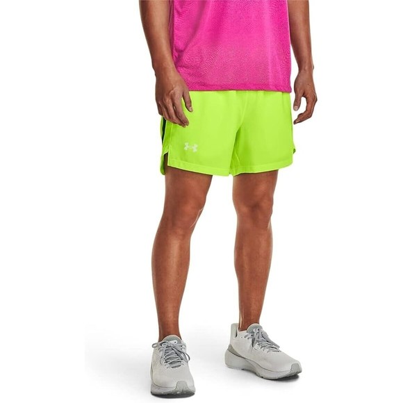 Under Armour Launch Stretch Woven Shorts Mens XL Lime Green NEW - Picture 1 of 5